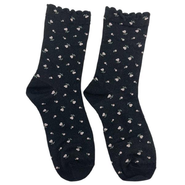 FLOWER PRINT ANKLE SOCKS