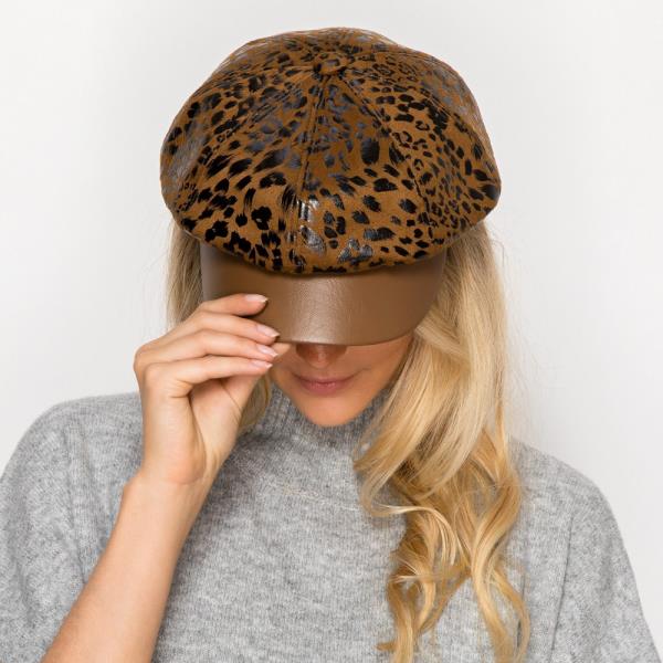 HELF LEOPARD PU CABBY HAT