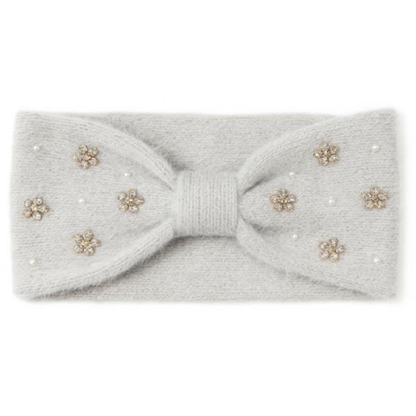 RHINESTONE FLOWER STUDDED HEADWRAP