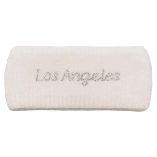 RHINESTONE LOS ANGELES LOGO HEADWRAP