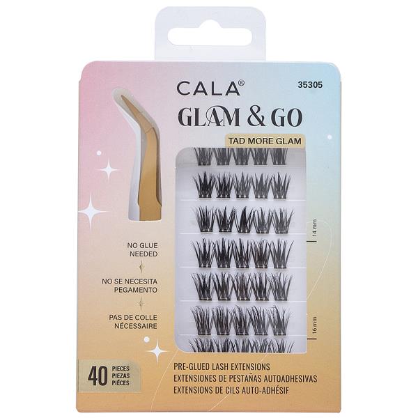 CALA GLAM AND GO TAD MORE PRE GLUED CLUSTERS 40PC LASH EXTENSIONS
