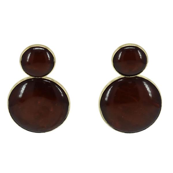 ACETATE CIRCLE LINK EARRING
