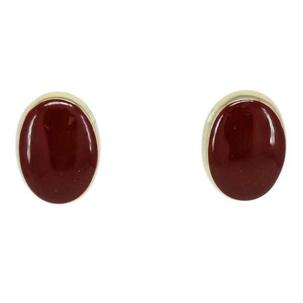 COLOR BEAD OVAL SHAPE POST EARRING