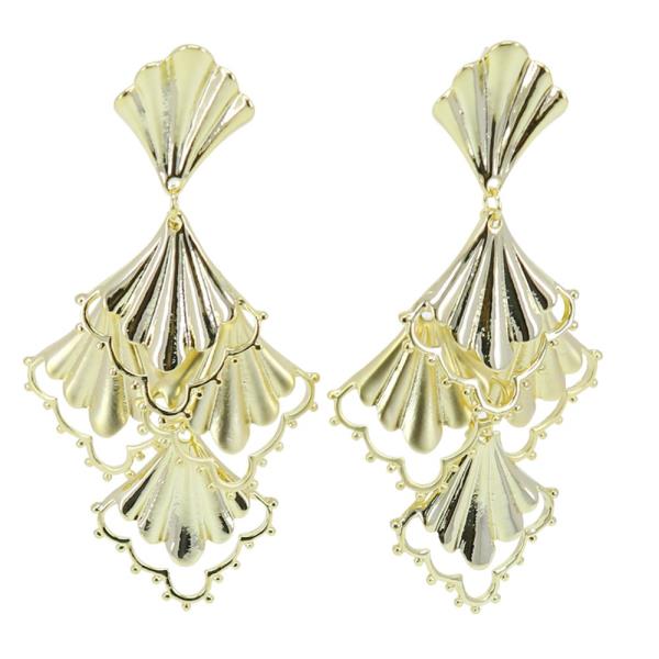 METAL DANGLE EARRING