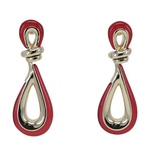 LOOP TEARDROP ACETATE EARRING