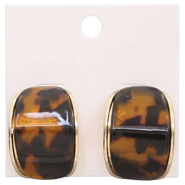 ACETATE POST EARRING