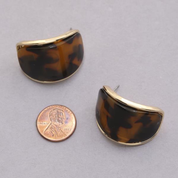 ACETATE POST EARRING