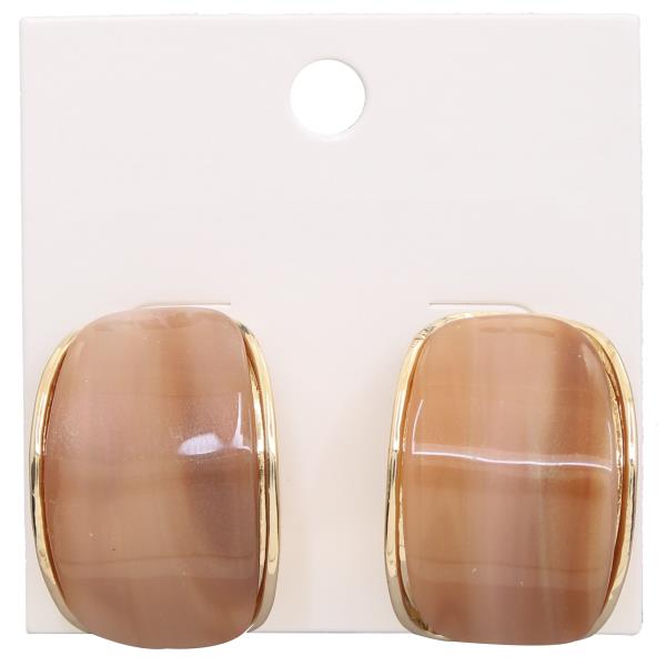 ACETATE POST EARRING