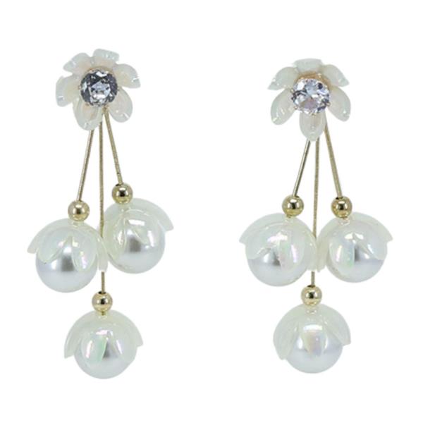 PEARL BEAD DANGLE EARRING