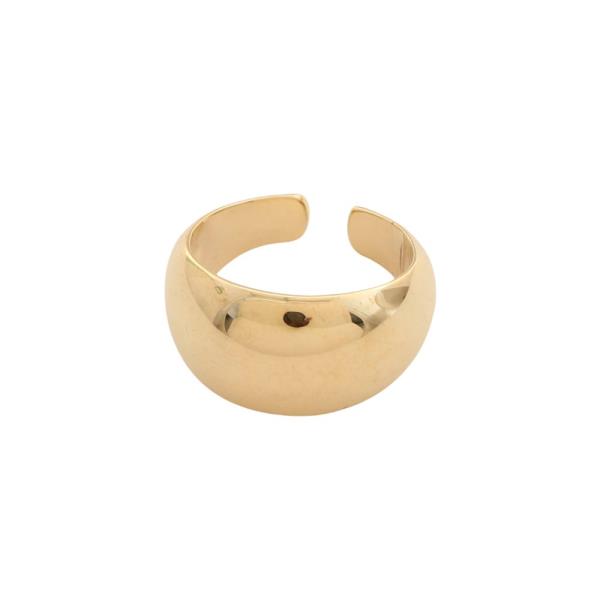 SODAJO DOME GOLD DIPPED ADJUSTABLE RING