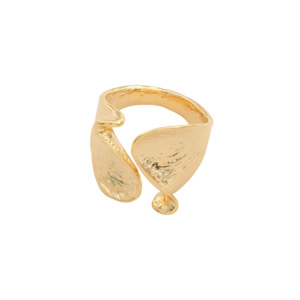 SODAJO METAL LOOP GOLD DIPPED ADJUSTABLE RING