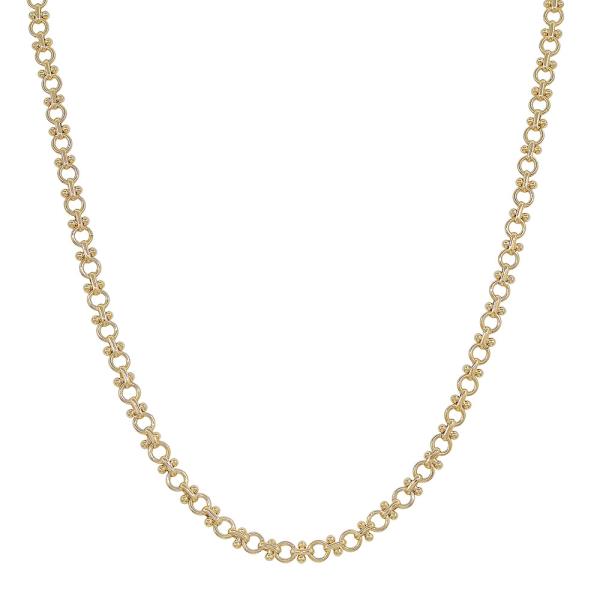 SMALL ROUND CALL BAR CONNECTED  FLAT CHAIN
