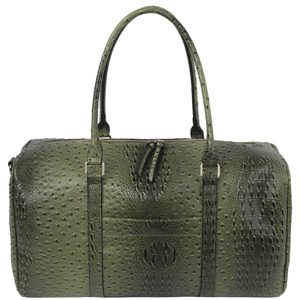 OSTRICH TEXTURED DUFFEL BAG