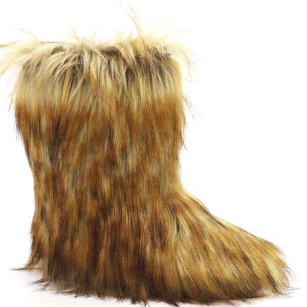 ALL OVER FUR BOOTS 6 PAIRS