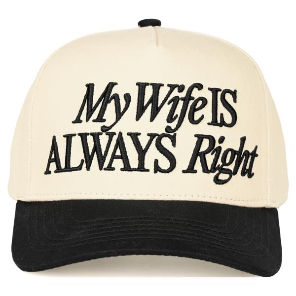 CC MY WIFE IS ALWAYS RIGHT TRUCKER CAP