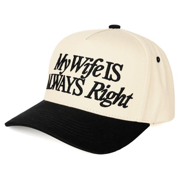 CC MY WIFE IS ALWAYS RIGHT TRUCKER CAP