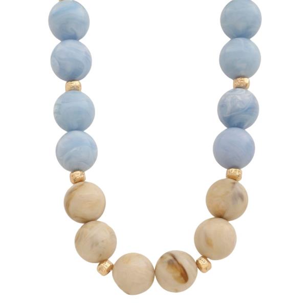 ACETATE BEADED NECKLACE