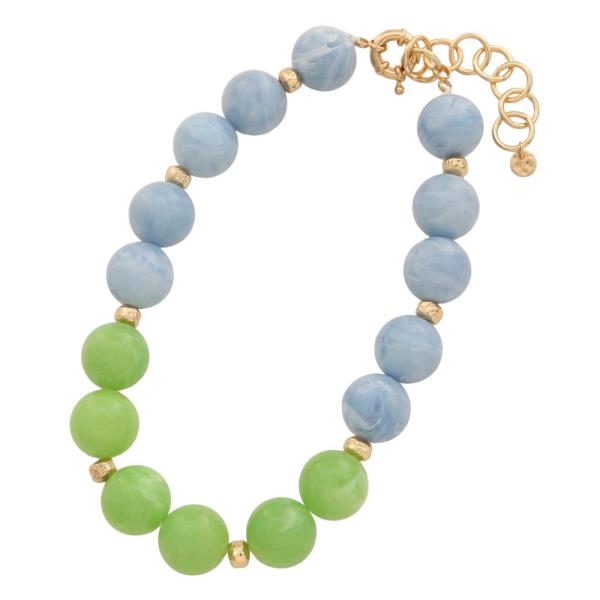 ACETATE BEADED NECKLACE
