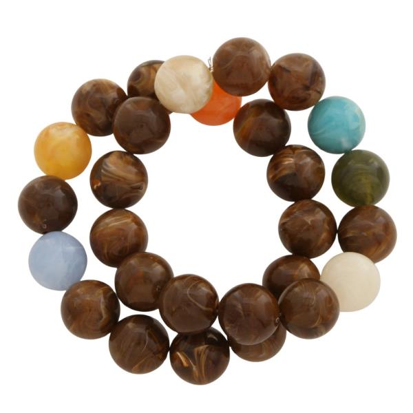 COLORFUL ACETATE BEAD BRACELET SET