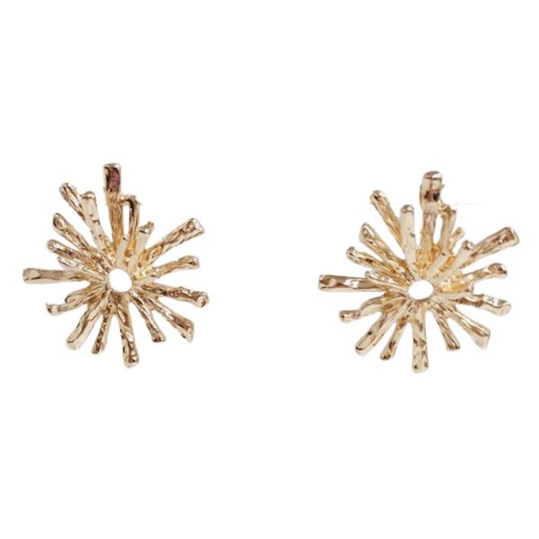 FLOWER METAL STUD EARRING
