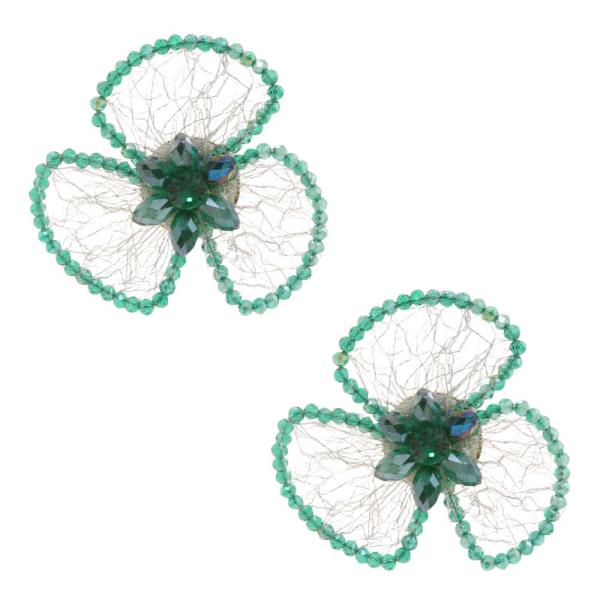 FLOWER BEADED EARRING
