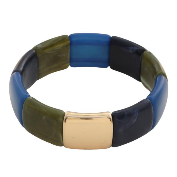 ACETATE COLOR BLOCK BRACELET