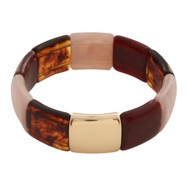 ACETATE COLOR BLOCK BRACELET