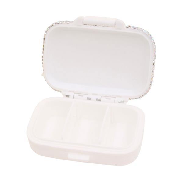 RHINESTONE HARD CASE JEWELRY STORAGE ORGANIZER BOX