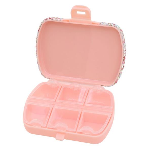 RHINESTONE HARD CASE JEWELRY STORAGE ORGANIZER