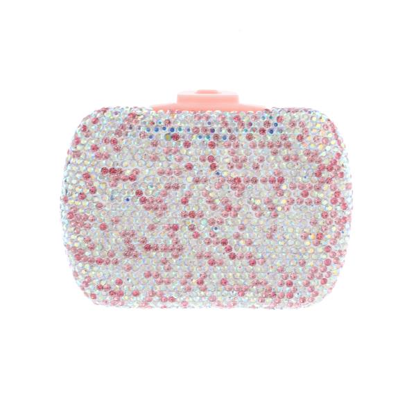 RHINESTONE HARD CASE JEWELRY STORAGE ORGANIZER