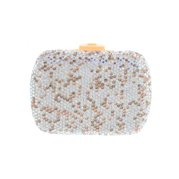 RHINESTONE HARD CASE JEWELRY STORAGE ORGANIZER BOX
