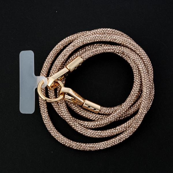 CRYSTAL ROPE LANYARD