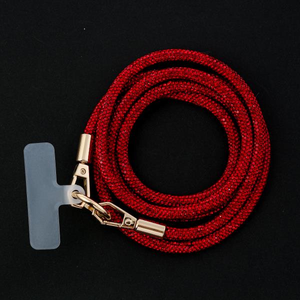 CRYSTAL ROPE LANYARD