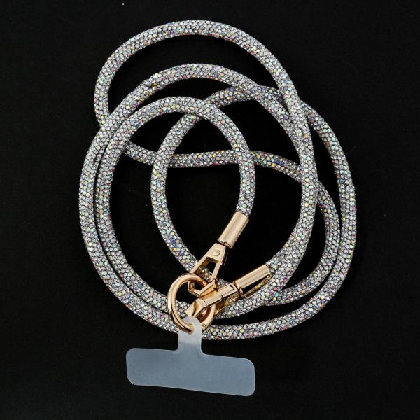 CRYSTAL ROPE LANYARD
