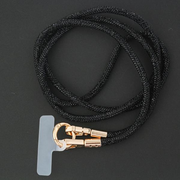 CRYSTAL ROPE LANYARD