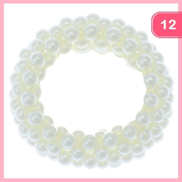 PEARL HAIR SCRUNCHIE (12 UNITS)