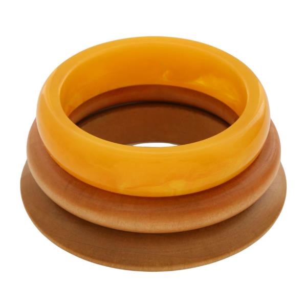ACRYLIC WOOD BANGLE BRACELET SET