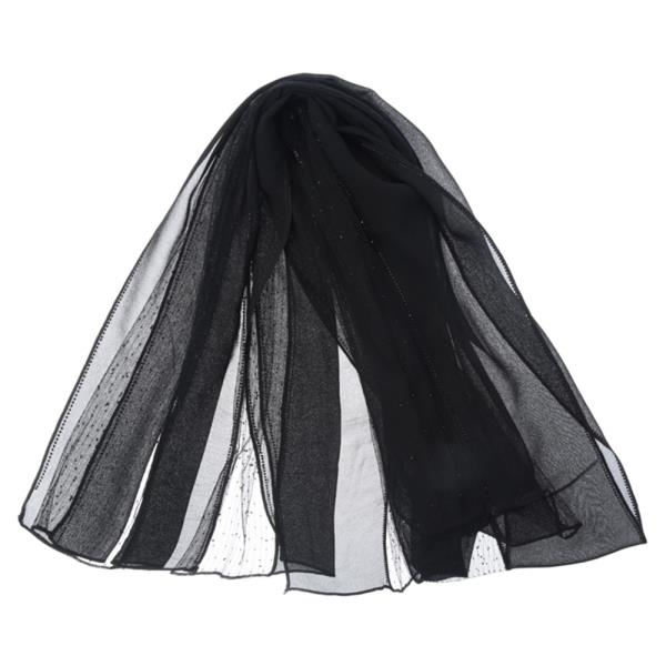 SHEER PANEL LIGHTWEIGHT OBLONG SCARF