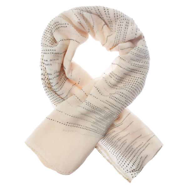 RHINESTONE STRIPE LIGHTWEIGHT OBLONG SCARF