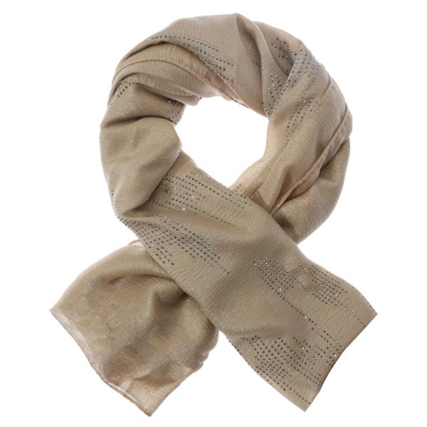 RHINESTONE DETAIL LIGHTWEIGHT OBLONG SCARF