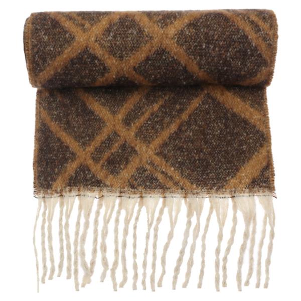 CHECKERED PATTERN OBLONG SCARF