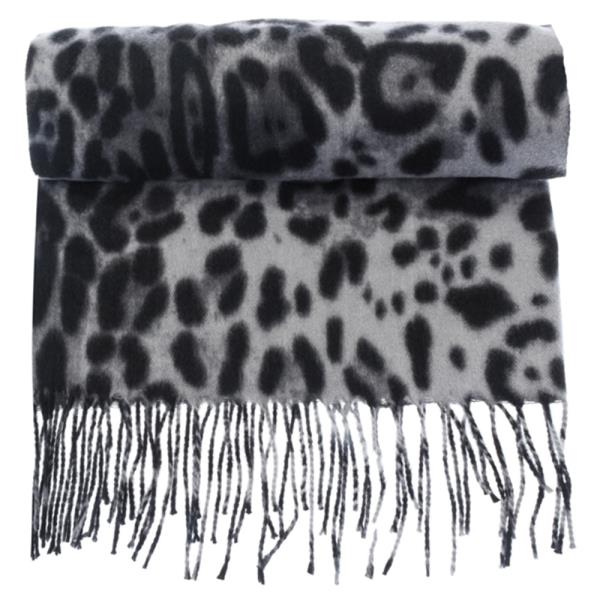 LEOPARD PATTERN OBLONG SCARF