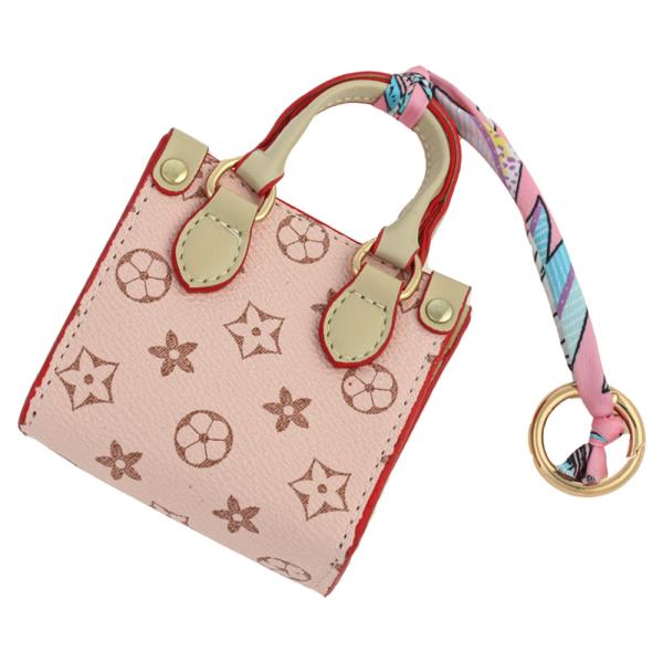 MONOGRAM MINI TOTE BAG CHARM KEYCHAIN
