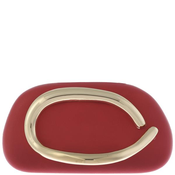 FASHION METAL FRONT DESIGN EVENING CLUTCH