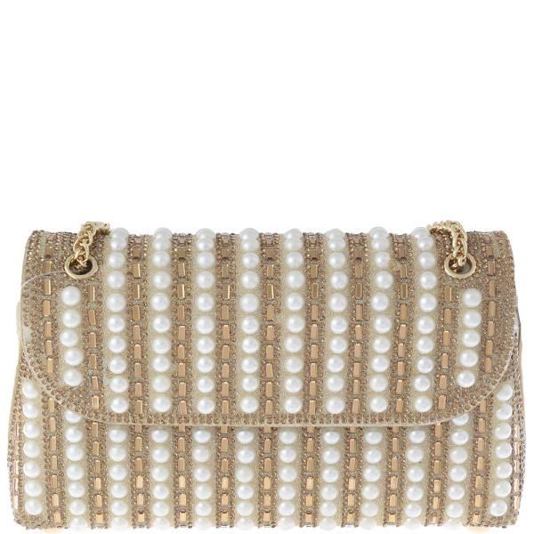 RHINESTONE PEARL CROSSBODY BAG