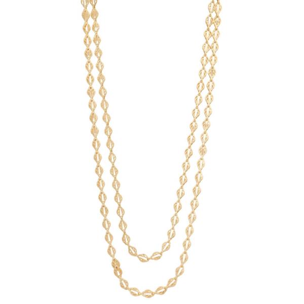 SODAJO CHAIN LINK GOLD DIPPED LAYERED NECKLACE
