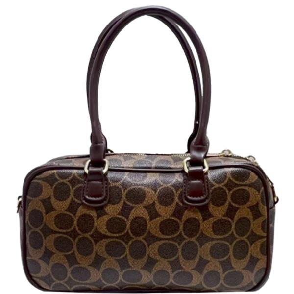 OVAL DESIGN PRINT HANDLE BAG