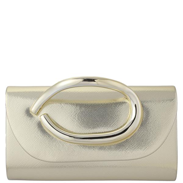 MODERN METAL DESIGN EVENING CLUTCH