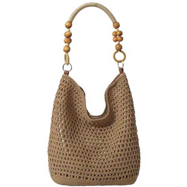 MODERN WOVEN SHOULDER HOBO BAG