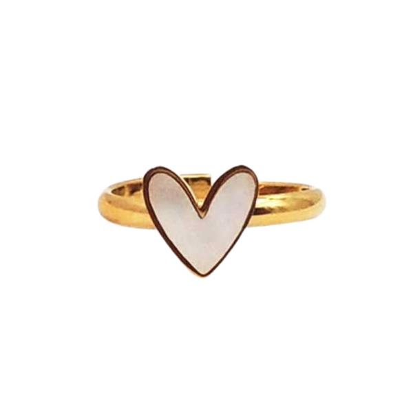 HEART SHAPE ADJUSTABLE RING
